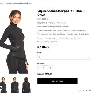 Luke’s Lux Antimatter Jacket